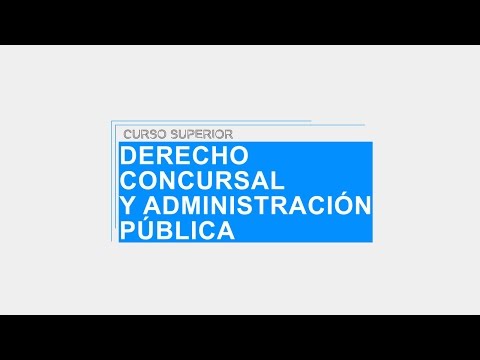 ISEL Curso Superior en Derecho Concursal y Administracin Pblica