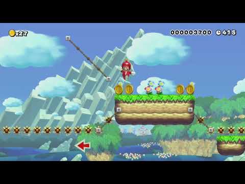 NSMBU Tutorial Deluxe by ThePiPiper - Super Mario Maker - No Commentary 1bl