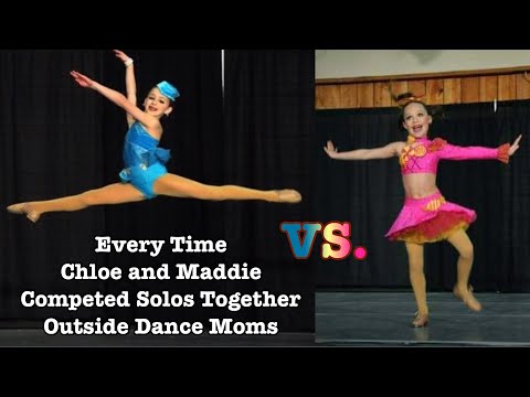 Every Time Chloe Lukasiak and Maddie Ziegler Competed Solos Together Outside Dance Moms