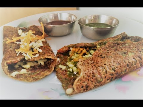 Healthy Cheese Palak Thepla |Cheese Spinach pan cake in two ways | Palak chila weight loss recipe