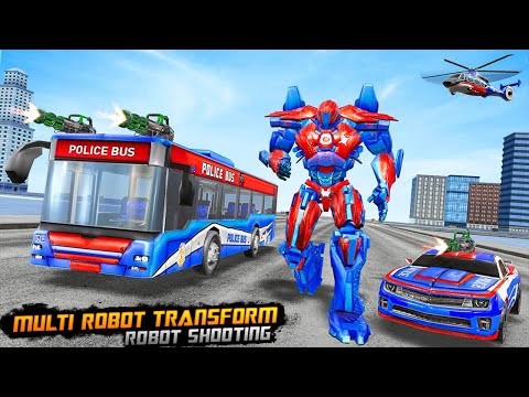 Bus Robot Car Transform War game | Robot Game 2021 | new Robot gameplay