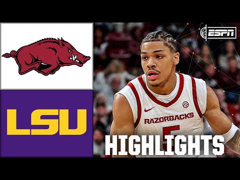 Arkansas Razorbacks vs. LSU Tigers | Full Game Highlights | ESPN College Basketball
