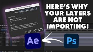 How To Get Your Photoshop Layers Into After Effects. Problem Fixed!!