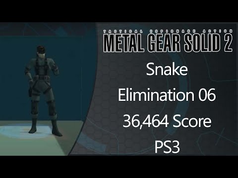 MGS2: HD Edition | PS3 | Snake | Elimination | Level 06 | 36464 Score