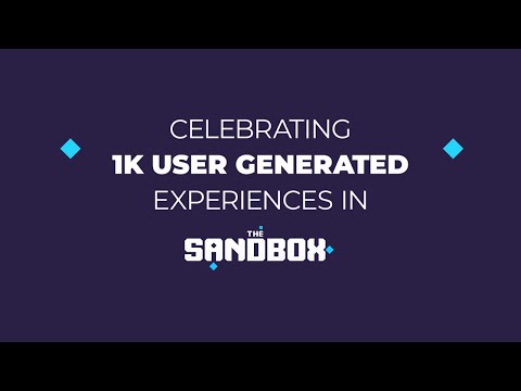 1,000 Experiences published on the The Sandbox Map