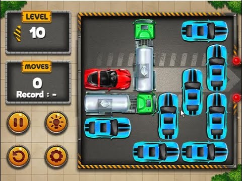 Car park puzzle game level1 to level10 complete - YouTube