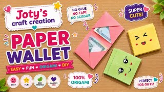 How to make paper wallet | Origami paper money bag | DIY paper purse | step by step paper wallet
