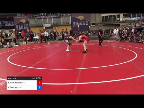 62 Kg Rr Rnd 1 - Andrea Schlabach, Grand View Wrestling Club Vs SaVannah Cosme, Sunkist Kids Wrest
