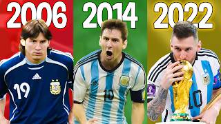 Como o Messi Jogou em CADA Copa do Mundo (De fracasso a herói)