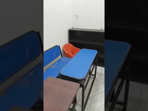 Wooden study table, iron