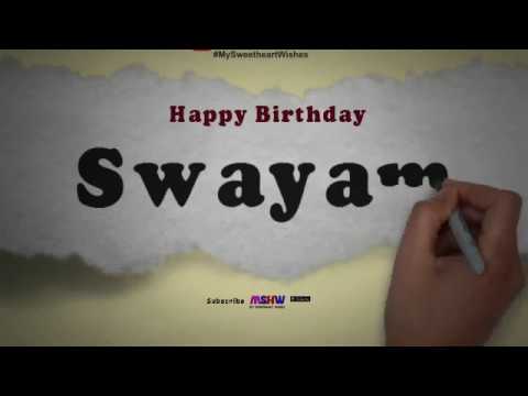 Happy Birthday Swayam | Whatsapp Status Swayam