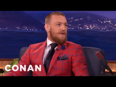 Conor McGregor Taunts Nate Diaz: He's A Fat-Skinny Guy  - CONAN on TBS