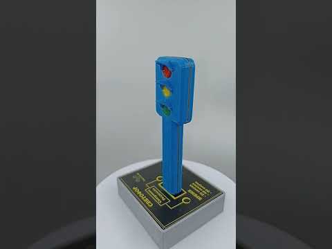 Светофор игрушечный на батарейках Chipiconlabs сине-серый