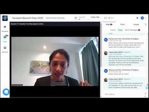 European Research Days 2020 • Day 1 Session 2 • EURAXESS North America & SFU