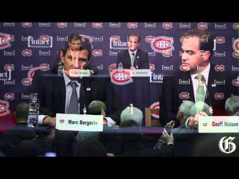Habs new manager Marc Bergevin meets the media