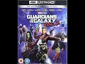 Opening To Guardians Of The Galaxy Vol 2 UK 4K UHD Blu Ray 2017
