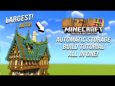 Tutorial Sistema di Stoccaggio Automatico di Minecraft [Estetico] [Java/Bedrock/Console] [1440p HD]