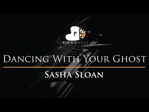 Sasha Sloan - Dancing With Your Ghost - Piano Karaoke Instrumental Cover with Lyrics