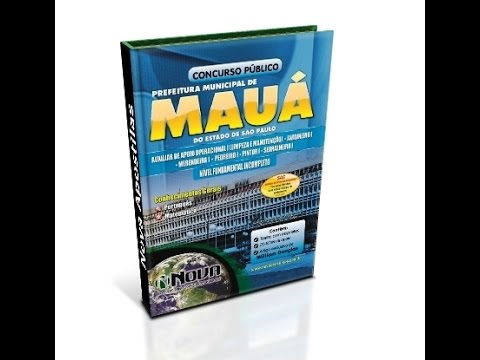 Apostila Mauá 2014 - Vários Cargos de Nível Fundamental Incompleto
