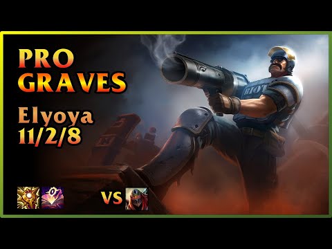 PRO Graves Replay MAD Lions [Elyoya/elyoyaaaaaaaaaaa] | KDA 11/2/8 JNG (EUW)