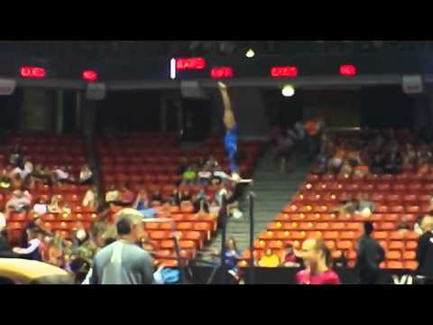 Gabby Douglas Bars Warm Up 2012 US Classic