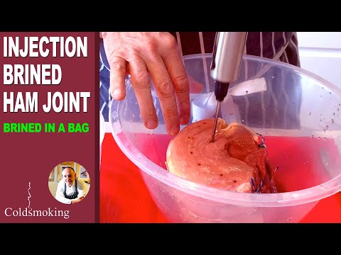 Injection Brined Ham - Cured in a bag. So easy to make at home.