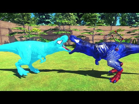 ICE T-REX vs UNITS DEATH RUN - Animal Revolt Battle Simulator ARBS