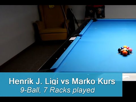 Henrik J. Ligi vs Marko Kurs - 9-ball - 7 Racks played