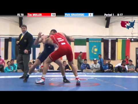 70 KG SF - Tim Muller (GER) vs Piotr Krajewski (POL)