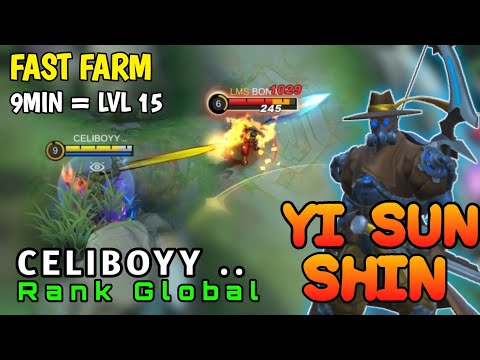 Top Global Yss Fast Farm Level 15 In Min 9 | Top Global Yi Sun Shin By CELIBOYY ..