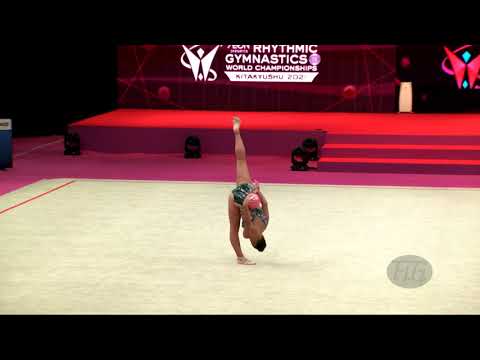 IZABEKOVA Aisha (KGZ) - 2021 Rhythmic Worlds, Kitakyushu (JPN) - Qualifications Ball