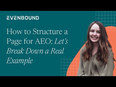How to Structure a Page for AEO: Let
