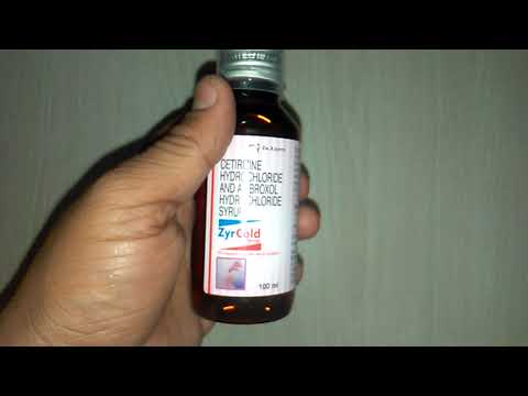 Zyrcold syrup for productive cough & allergic symptoms & rev...
