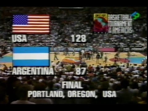 DREAM TEAM: Pre-Olímpico 1992 - 4º Partido: Usa vs Argentina