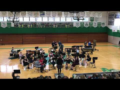 Feliz Navidad arr. by Michael Brown// Harlan High School Band, Christmas Concert 2018