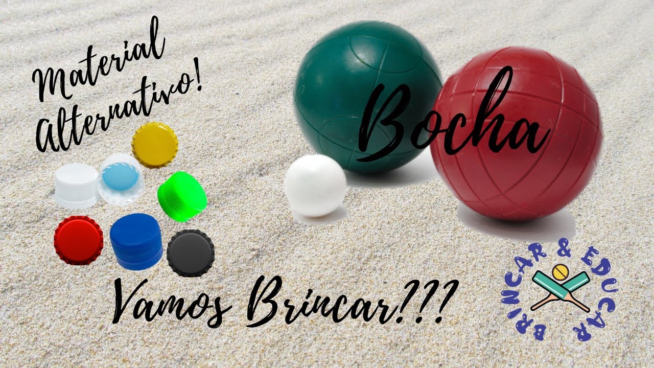 Como jogar Bocha utilizando tampinhas