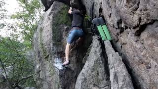 Video thumbnail de Na hraně hrany, 6B+. Modřín