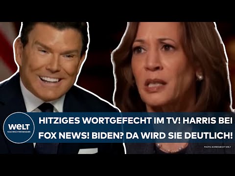 Video Thumbnail: USA: Hitziges Wortgefecht im TV! Kamala Harris bei Fox News unter Druck! Biden? Da wird sie deutlich
