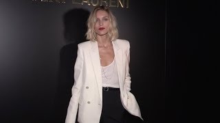 Anja Rubik, Amber Valletta and more at St Laurent Photocall in Paris