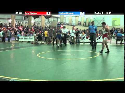 Men`s Freestyle 65 KG Sam Speno vs. Lavion Mayes