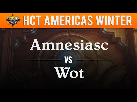 Amnesiasc vs wot - Hearthstone Championship Tour Americas 2017:  Round 6