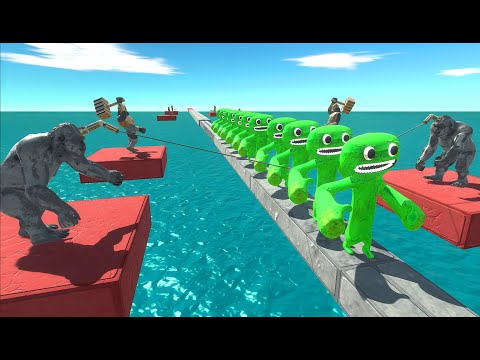 Bridge Survival Challenge - Escape From Goro The Giant - Animal Revolt Battle Simulator