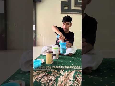 How to make protein chocolate milkshake by Galvin & fadil #english task