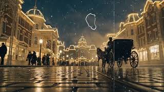 Cozy Snowy City Winter Night | 1940s Oldies in Another Room | Relax, Study & Sleep Ambience