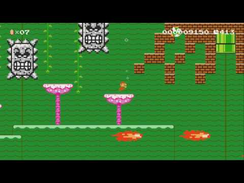 Thwomp Swamp by Richard - SUPER MARIO MAKER - NO COMMENTARY 1AV