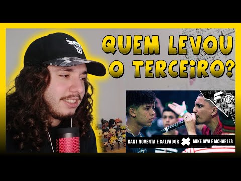 KANT, NOVENTA e SALVADOR x JAYA, MIKE e MCHARLES | BDA 3 ANOS | PRIMEIRA FASE | REACT BAUEB