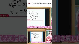 みこ、方程式で脳が溶けた瞬間