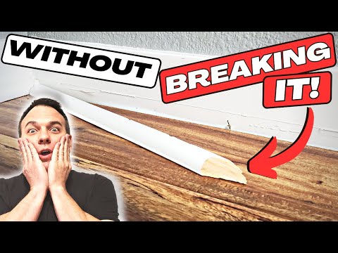 The EASIEST way to remove quarter round trim!