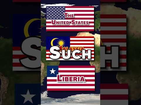 Why do the US, Malaysia and Liberia Have Similar Flags - #shorts