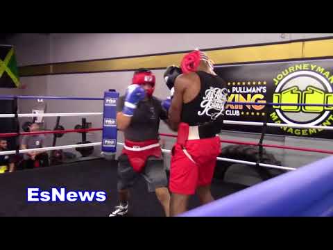 Boxing Star Nathaniel Gallimore Sparring EsNews Boxing